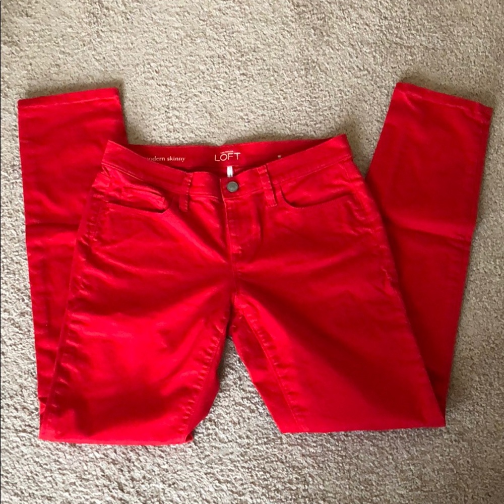Ann Taylor Loft skinny chinos 100% cotton sz. 4